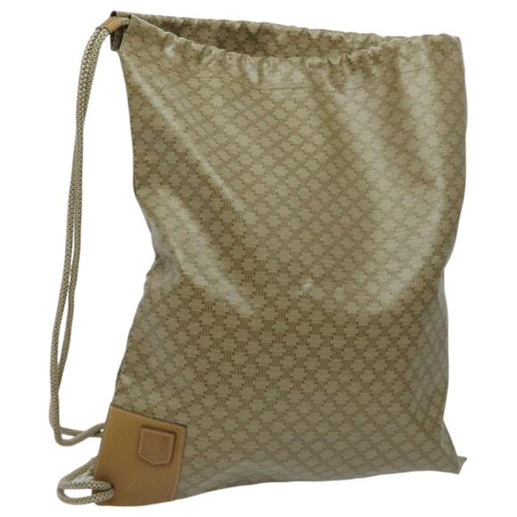 CELINE Macadam Canvas Shoulder Bag Coated Canvas Beige - Picture 1 of 16